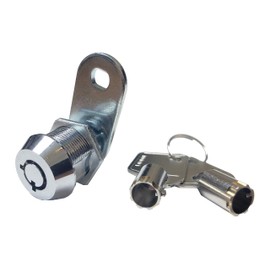 Kingsley Tubular Cam Lock with 5/8" Cylinder--Chrome Finish, Keyed Alike, RV Lock Replacement, Cabinet Lock, ATM, Vending Machine Lock, Tool Box Lock, File Cabinet, Arcade Lock