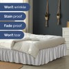 Wrap Around Dust Ruffle Bed Skirt - Light Grey -