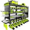 5 Layers Power Tool Organizer Wall Mount, Metal Cordless Tool