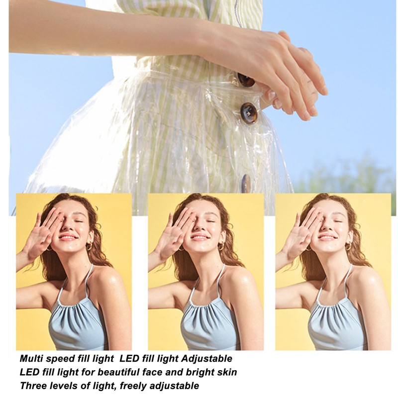 Smartphone Camera Shutter Grip 3 Gear Adjustable 1000mAh with LED