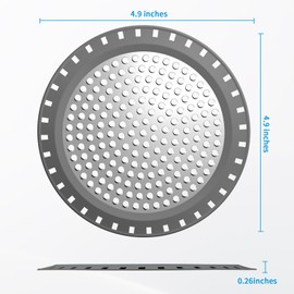 Shower Drain Hair Catcher,Aluvor Shower Drain Cover Bathtub Drain Strainers Weighted Metal Hair Trap Stopper Sink Protector Filter Bathroom Flat Strainer Stopper