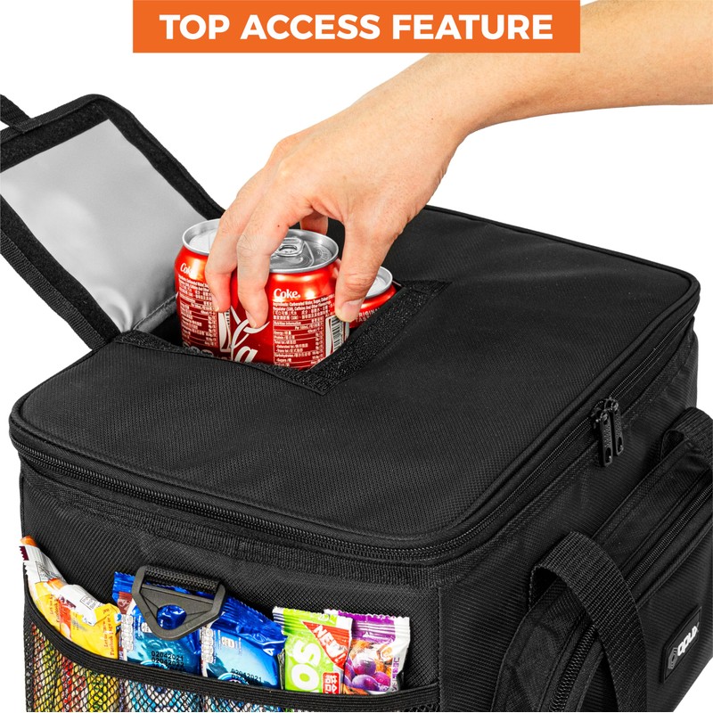 OPUX Soft Cooler Bag, Insulated Collapsible Lunch Cooler Tote for