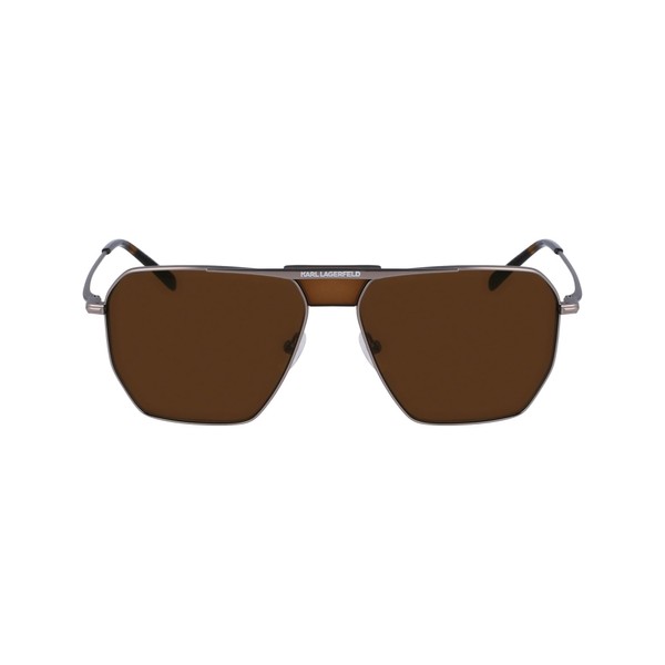 KARL LAGERFELD Men's Sunglasses, Matte silver
