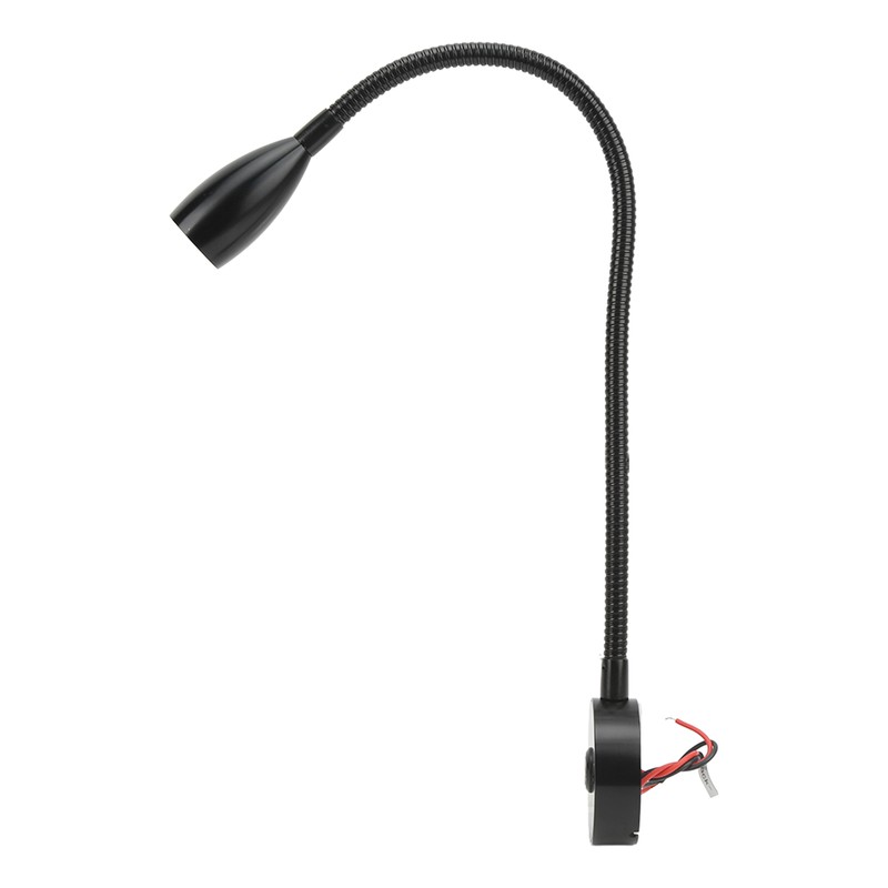 LED Reading Light 3W Wall Mount Reading Lamp Flexible Gooseneck