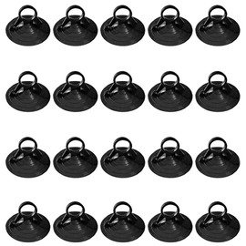Suction Cup Strong Suction Cup Vacuum Hook, PVC Material, Load Capacity 4.4 lbs (2 kg), Replacement, Auxiliary, For Car Shades, Sun Shades, Park Sun Shades, Fixing Clips, 1.8 inches (4.5 cm), Black