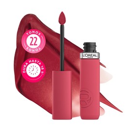 L’Oréal Paris Infaillible Le Matte Resistance Labial Líquido de Larga Duración por 16H, a Prueba de Agua, Color Intenso, con Ácido Hialurónico, Tono First Love