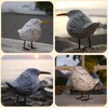ART-CRAFT Hand-carved decorative seagull in shabby chic style, maritime wooden