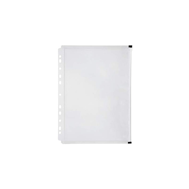 MARBIG(R) 2025712 Binder Wallet A4 Right Side Zip Open Clear