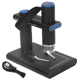 WiFi Digital Microscope with Stand 2MP Portable Mobile Phone Microscope Camera Built in Battery
