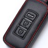 Happyit Leather Car Key Cover Cases Car keychain for Mitsubishi