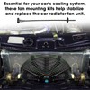 2 Sets Radiator Fan Zip Ties Clips Fan Mounting Kit,