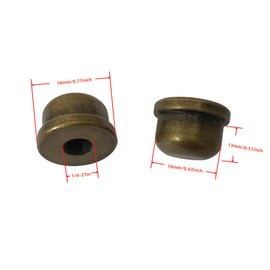 GDQLCNXB Solid Lamp Finials Caps Tapped of Tops for Lamp Shade Holder Harp Lamp Finial Knob Lamp Accessories Screw Thread standard 1/4-27In, Bronze 4pcs