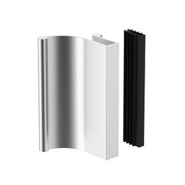Tirador de puerta corrediza de ducha para grosor de puerta de cristal, manija universal de puerta de vidrio de ducha de 3 pulgadas diseñada para puertas corredizas sin marco de ducha y bañera