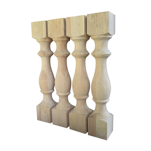 Unfinished Monastery Dining Table Legs- Console Table Legs- Set of