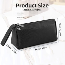 Vnezakl Travel Toiletry Bag for Women and Men Makeup Bag Shaving Bag Water-Resistant Hanging Double Compartments Organized for Toiletries Accessories Stationery Storage Bags