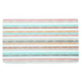 Kesper 31254 Decorative Breakfast Board with Stripes, Melamine, Square, 23.5 x 14.5 x 0.4 cm, Multi-Coloured (Pack of 5)