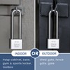 Lengthened Padlock with 3 Keys, 40mm Long Shackle Padlock High