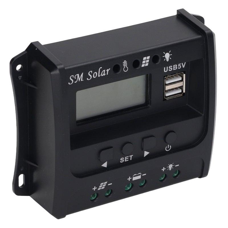 Solar Panel Controller 3 Stage PWM Charging Intelligent Microcontroller ABS