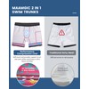 MaaMgic Mens 2 in 1 Swimming Shorts 4 Way Stretch