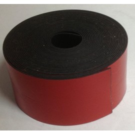1" x 100' Red Dry Erase Magnetic Strip Roll Write on/Wipe Off