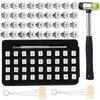 WONVOC 44 pcs Leather Stamping Kit, 36 pcs Leather Stamping