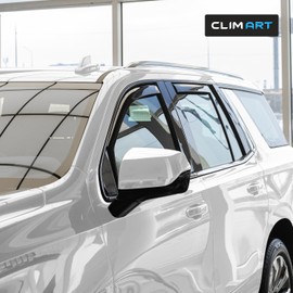 CLIM ART in-Channel Incredibly Durable Rain Guards for GMC Yukon 2021-2025, Original Window Deflectors, Vent Window Visors, Vent Deflector, 4 pcs. - 621450