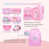 NIWEIYA Backpack for Girls Cute Bow Kids Backpack for Elementary