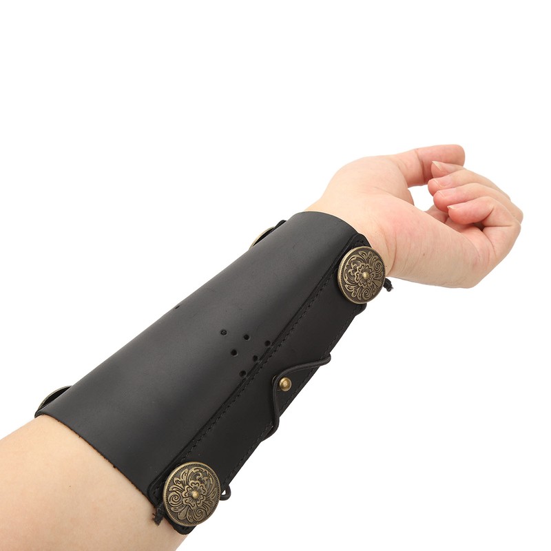 Archery Arm Guard Adjustable Strap Second Cowhide Arm Protector Pad