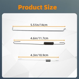 Narcilors 3 Sets Governor Rod Spring Throttle Return Spring Link Rod, Replacement for BlackMax 208CC/212CC 6HP/7HP 3000/3500/3600/3650/4375/4500 Watt Gasoline Generators