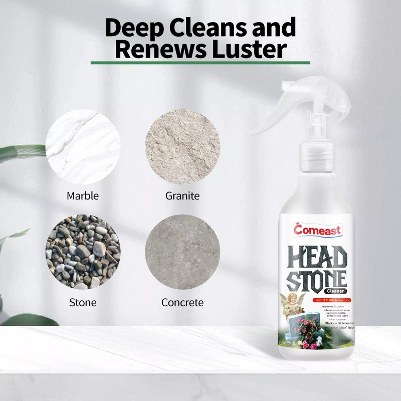 comeast Headstone Cleaner for Graves Cemetery Gravestone Tombstone Cleaner Solution