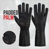 Hugger Men's Unlined Extra Long Water Resistant Leather Gauntlet Glove