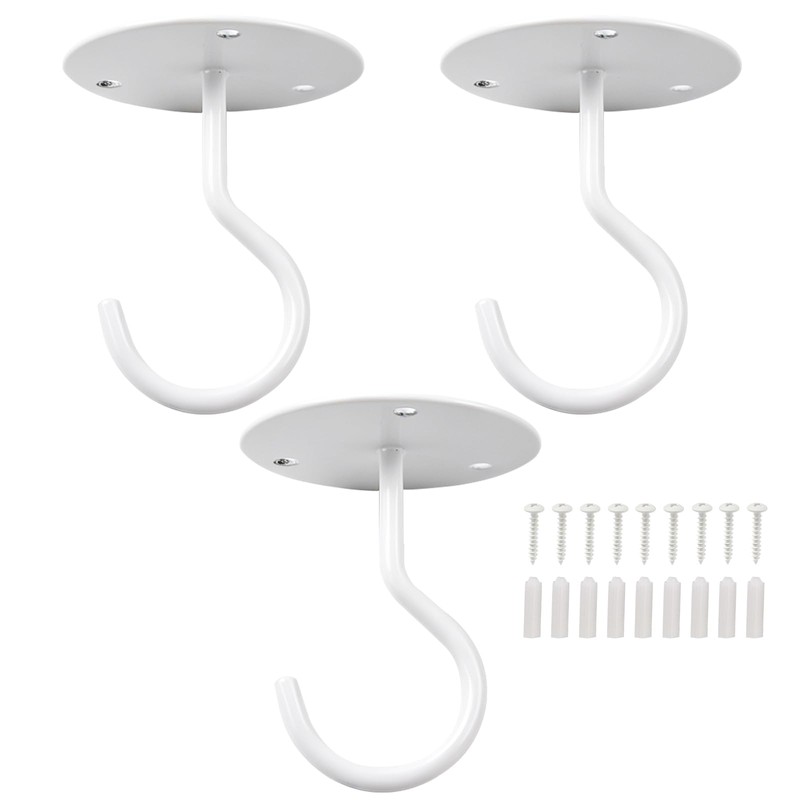 Ceiling Hooks for Hanging Plants, Heavy‑Duty Metal Ceiling Hooks