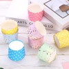 HARFINGTON 100Pcs Paper Baking Cups 6oz Greaseproof Disposable Bulk Cupcake