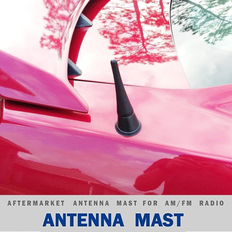 3.8 Inch Antenna for Ford Mustang (2010-2014), Aluminum Antenna Replacement