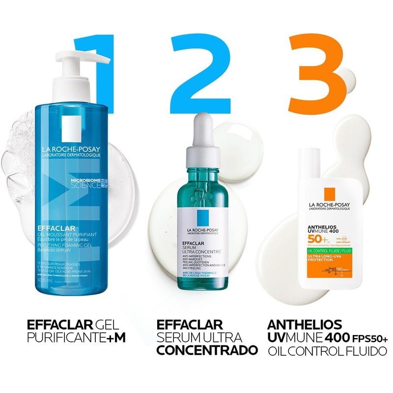Kit Limpiador Effaclar Gel Purificante +M + Effaclar Serum