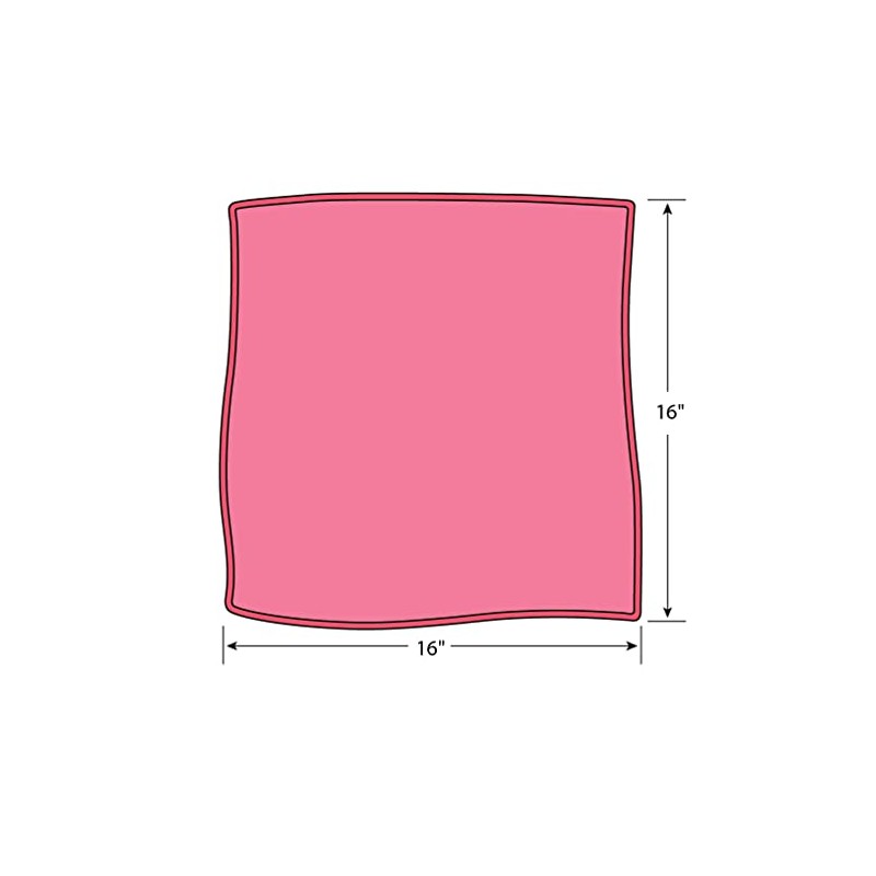 Microfiber Towel 16X16 RED 300 GSM, 18 DZ/MC