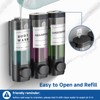 Shower Soap Dispenser Wall Mounted No Drill Shampoo Dispenser for