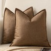 YAERTUN Pack of 2 Decorative Linen Soild Cushion Covers Farmhouse