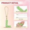 PATIKIL Letter Bag Charm, Bling Glitter Letter Charm Initial Letter
