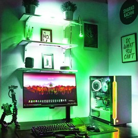 Flexible Led Panel,Electroluminescent Panel Sheet EL Tape Cuttable Soft for Mask Eye Cosplay Party Decor DIY-Continuous/Slow Flash/Fast Strobe 12x5cm Green