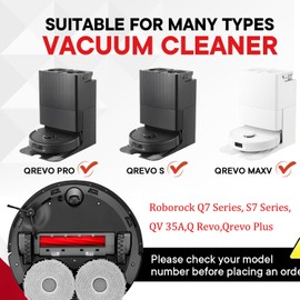 FLYBINGO - Paquete de 6 cepillos de goma de repuesto para Roborock S7 Series, QV 35A/35S, Q7 Series, Q Revo Series, Qrevo S/MaxV/Pro/Plus