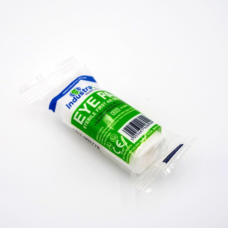 5 Pack IndustraCare Premium CE Flow Wrapped Sterile Eye Pad