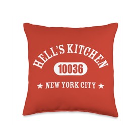 HELL’S KITCHEN 10036 NEW YORK CITY / NYC Athletic Design Throw Pillow