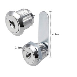 Cerraduras de seguridad para clóset con 2 llaves para archivos, clóset, oficina, computadora de computadora