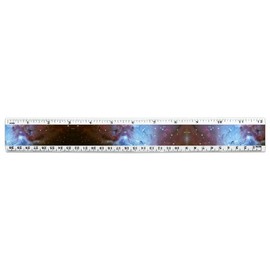 Fox Fur Nebula Monoceros Constellation Galaxy 12 Inch Standard and Metric Plastic Ruler