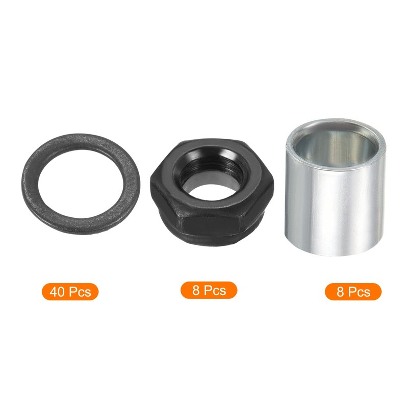 PATIKIL Skateboard Truck Hardware Kit Skateboard Truck Lock Nut Axle