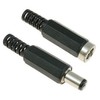 2.5mm x 5.5mm Pair Male + Female DC Power Plug Socket Jack Connector