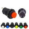 2 x Push Button Round Button 12 mm DIY AC