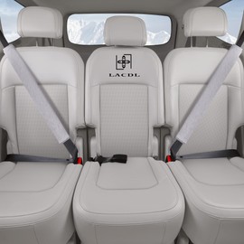 LACDL Extra Long Seatbelt Cover Super Soft Furry for Adults Kids Women & Men, Thick Plush Full Car Seat Belt Strap Cushion, Fluffy Shoulder Pad Protector, Auto Interior Accessories, 1pc, Grey, 33.5in