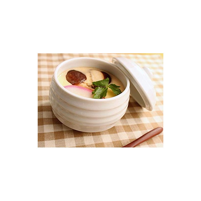 Acorn White Cup with Lid (Japanese Tableware, Western Tableware, White